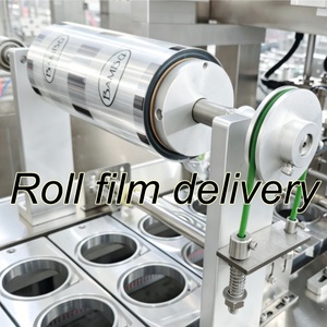 Macchina Automatica Multifunzionale per Riempimento e Sigillatura di Bicchieri di Carta per Bevande, Direttamente dalla Fabbrica, con Funzione di Riempimento Cubetti di Ghiaccio - Product Image 4