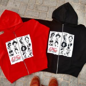 เสื้อฮู้ดดี้ผ้าฝ้าย 100% แบบหนา ผ้าฟลีซเนื้อหนัก ทรงโอเวอร์ไซส์ สกรีนโลโก้ได้ตามต้องการ เสื้อฮู้ดดี้และเสื้อสเวตเชิ้ตผู้ชาย - Product Image 4