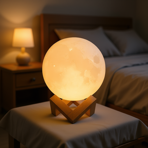 Lámpara Lunar LED 2700K, Luz Blanca Cálida Suave, Regulable, Decorativa para Interiores - Product Image 2
