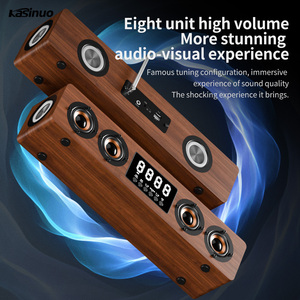 Nuova Tendenza Soundbar in Legno Sistema Acustico Musicale 45W HIFI Stereo Altoparlante Surround per Esterni Altoparlante BT con Radio FM e Orologio - Product Image 4