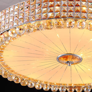 Zeal Lighting ip33 luz colgante de techo led redonda cristal moderno para hotel restaurante sala de estar - Product Image 5