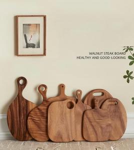 Planche à découper en <span class=keywords><strong>bois</strong></span> massif de noyer d'Amérique du Sud créative, planche à découper pour salade, petites assiettes, cuisine - Product Image 4