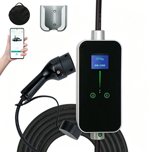 Chargeur EV portable 3,5 kW AC220V-250V, mise à niveau retrofit avec contrôle par application mobile, entrée/sortie UK US EU 8/16/13/16A avec écran LED - Product Image 1