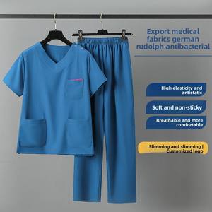 Uniformes de Trabajo para Hospitales, Manga Corta, Resistentes a las Arrugas, Transpirables, de Secado Rápido, Elásticos, para Odontología y Veterinaria, Venta al Por Mayor - Product Image 1