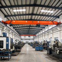 Système de pont roulant à poutre simple avec palan électrique pour la manutention et la production en atelier industriel et entrepôt