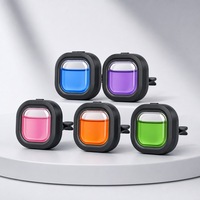 Clips de parfum pour grille d'aération de voiture compacte avec inserts aromatiques colorés, diffuseur d'huiles fraîches longue durée