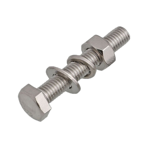 Viti metalliche bullone esagonale metrico zincato <span class=keywords><strong>M10</strong></span> pollici <span class=keywords><strong>dimensioni</strong></span> Gr2 Gr5 titanio testa esagonale bullone 5/16 "-18X1" Unc - Product Image 4