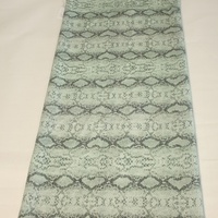 Tissu en maille à imprimé serpent brillant avec broderie de sequins, motif peau d'animal, faible MOQ, pour la confection de robes