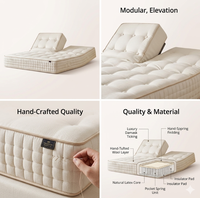 Matelas intelligent réglable avec commande vocale IA, lit ergonomique à gravité zéro pour un sommeil confortable, soutien du dos