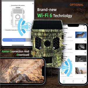 Năng lượng mặt trời Powered Wifi giám sát ngoài trời săn bắn trinh sát máy ảnh 940nm đèn flash vô hình - Product Image 3