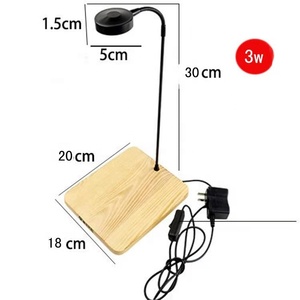 Mini tablero de bambú, lámpara de pecera de agua dulce, lámparas de cultivo de plantas para interior, 7W, <span class=keywords><strong>LED</strong></span>, <span class=keywords><strong>acuario</strong></span>, pecera, focos de paisajismo - Product Image 2