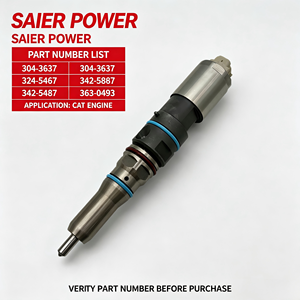 共轨燃油喷射器 304-3637 324-5467 342-5487 363-0493 适用于 CAT 发动机 - Product Image 1
