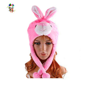 Beanie Fleece Winter Warm <strong>Fluffy</strong> Hooded Earmuff Bunny Animal <strong>Hats</strong> HPC-0243 - Product Image 1