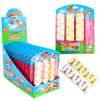 Barres de guimauve pour enfants Golden Rice, saveur menthe douce, en forme de hot-dog, enrobées, 33g*12 pièces*8 boîtes, collations décontractées en boîte