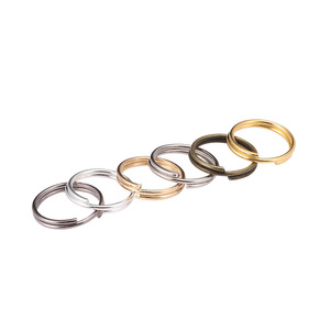 Anneaux ouverts en métal double couche pour la fabrication de bijoux, 12 mm, couleur argent, or, bronze, composants de porte-clés, accessoires DIY, fournitures - Product Image 5