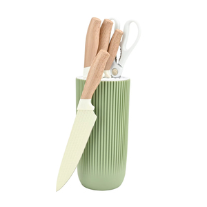 Ensemble de couteaux à éplucher les fruits <span class=keywords><strong>japonais</strong></span> en acier inoxydable de qualité supérieure avec logo personnalisé, 6 pièces, poignées ambidextres, lames à bords combinés, rangement - Product Image 1