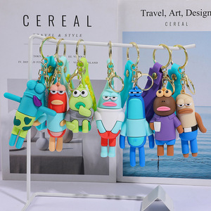 New Creative Cartoon Patrick Star Plastic Keychain Pendant Bag and <b>Car</b> Accessory Wholesale Gift Item <b>Model</b> - Product Image 2