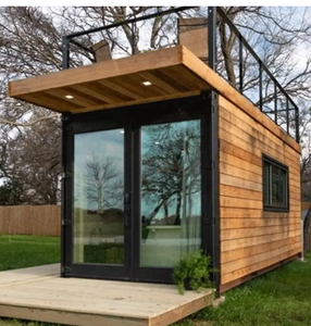 Boutique mobile personnalisée, bar pop-up, mini-maison, salle de bain et cuisine modulaires préfabriquées, maisons de luxe avec terrasse sur le toit et <span class=keywords><strong>garage</strong></span> - Product Image 3