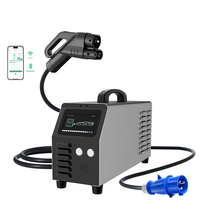 Nouveau chargeur EV portable DC 7KW pour usage domestique, mobile, mural, avec prise CEE 20A CCS1 CCS2 GBT, station de charge rapide