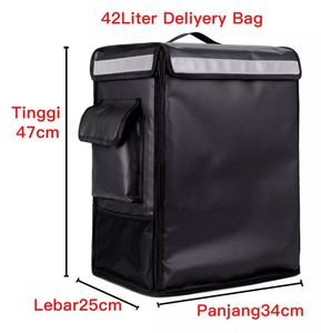 Insulated Food Delivery <b>Backpack</b> Leak-Proof Thermal Pizza Delivery Bag Reusable <b>Cooler</b> Bag Cold Warmer Insulated Bag - Product Image 6