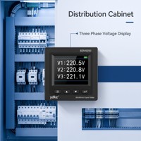 Medidor de Energía Multifunción Ydkz SEM9250 SEM7250 de Alta Precisión Clase 0.5 con Pantalla TFT a Color, 3 Fases, 5A, 0-999.9kWh, RS485 Modbus RTU
