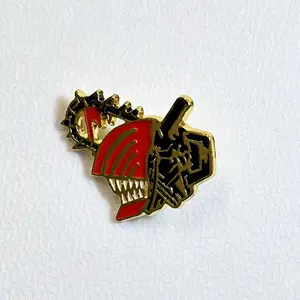 Factory custom metal crafts high quality with copper plating lapel pin for business gifts