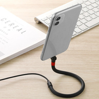 Nouveauté Câble de charge rapide 1,2 m Support de téléphone de bureau paresseux Câble de données USB