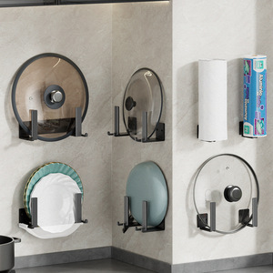 ที่วางฝาหม้อติดผนังสแตนเลส ชั้นวางเก็บของในครัวสำหรับเขียงและแผ่นหั่น - Product Image 3