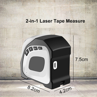 Distancemètre à bande de mesure automatique laser numérique 4 en 1 USB 40m de l'usine