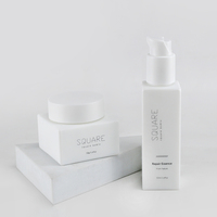 Ensemble d'emballages cosmétiques blancs mats INS Style : flacon pulvérisateur et pot en verre opale, 120ml, 100ml, 50ml, 30ml, 50g