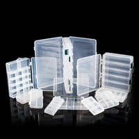 DN boîtes de pêche en plastique transparent boîte de matériel en plastique transparent appât leurre bijoux boîtes de rangement bacs organisateurs