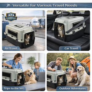 Boîte de transport pour animaux de compagnie de taille moyenne à grande, pour le transport en <span class=keywords><strong>avion</strong></span>, de haute qualité, en ABS, portable, pour les voyages en plein air - Product Image 3