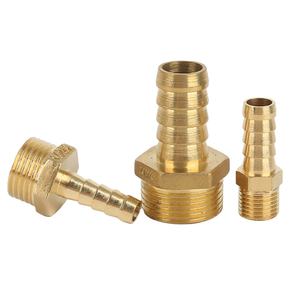 真鍮ホース継手6/8/10/12/14/16/20バーブ1/8 "1/4" 3/8 "1/2" 3/4 "1" BSP男性女性スレッド銅コネクタカプラー - Product Image 5