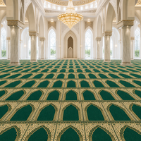 Tapis de prière malaisien personnalisé en laine, rouleau de 6 mm à 15 mm pour projet de mosquée