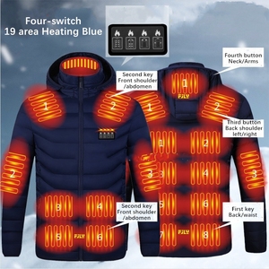 <span class=keywords><strong>Giacca</strong></span> <span class=keywords><strong>Riscaldata</strong></span> Xsunwing Unisex Taglie S-6XL da 2 a 21 Zone Riscaldate, Cappotto Leggero Riscaldante con Batteria Ricaricabile e Riscaldamento USB, Antivento e Termoisolante - Product Image 6