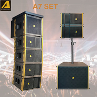 ACTPRO AUDIO Caisson de basses AS12 + AS18 de 18 pouces avec enceinte active passive, système professionnel alimenté
