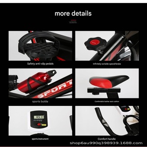 Bicicleta Estática de <span class=keywords><strong>Spinning</strong></span> PINJIAN para Fitness Interior y Gimnasio en Casa, Equipo Silencioso para Reducir Peso y Ciclismo - Product Image 5