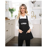 Tablier court personnalisé avec logo, ajustable, 3 poches, pour femmes, uniforme de cuisine, coiffeur, salon de beauté, spa, hommes, unisexe – Grande vente