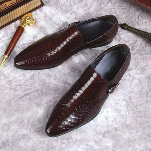 Zapatos Oxford Formales Hechos a Mano para Otoño, Transpirables, Impermeables, con Hebilla, para Negocios, Bodas, para Hombre, que Aumentan la Estatura - Product Image 3