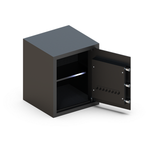 カスタマイズ可能なスチール製指紋認証金庫、電子デジタル＆キーロック付き、ホワイト、オフィス・家庭・ホテル用、盗難防止、高級金庫 - Product Image 4