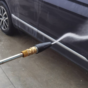 Boquilla de pulverización para lavado de autos, conexión rápida de 1/4, cabezal giratorio negro, 2600 psi, para limpieza de autos - Product Image 1