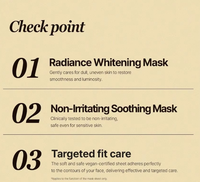 JMSOLUTION BE NATURE Masque Visage Coréen en Coton Illuminateur, Réduction des Taches Brunes, Hydratant, Essence d'Eau, Éclat Radiant