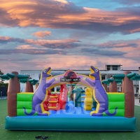 Grand videur gonflable maison de lapin fête gonflable carotte sautant et jeu de défi coulissant aire de jeux combo extérieur