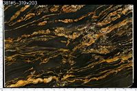 Slab Granit Black Fusion Brazil Cosmic Gold Batu Mewah untuk Meja Dapur & Panel Dinding