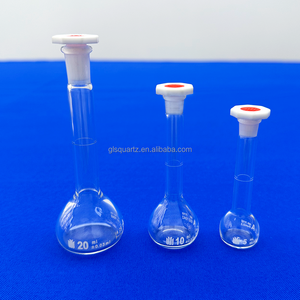 GLS แก้วบอโรซิลิเกตใสสูงขวดแก้วบอโรซิลิเกตก้นแบนขวดแก้วใสสำหรับห้องปฏิบัติการมีความบริสุทธิ์สูง - Product Image 6