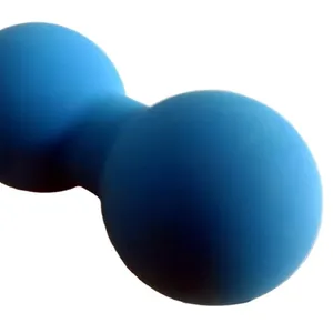 Inodore nessun odore di gomma vulcanizzata iniettare modellato doppio tondo duro solido di arachidi sfera di massaggio yoga palla Pet palla giocattolo del cane