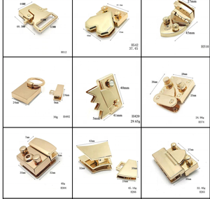 가방 푸시 락 클로저 턴 락 핸드백 잠금장치 하드웨어 액세서리 고품질 금속 친환경 무연 니켈 프리 - Product Image 6