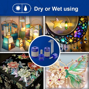 3/6/19/25mm chân không brazed kính màu Máy xay đầu nhanh kim cương Đồng Mài bit trên tất cả các máy mài - Product Image 6