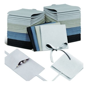 <b>Hot</b> Sale Custom Logo Microfiber Pouch Jewelry <b>Bag</b> with Bow Jewelry Storage Jewelry Pouch Premium Jewelry Package Jewelry Display - Product Image 2