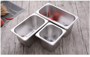 hospitalidad suministros fiables contenedor de almacenamiento de alimentos de acero inoxidable 201 GN grande GN Pan - Product Image 2